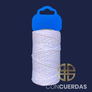 HILO DE ALGODÓN NATURAL COLOR GROSOR 2,5 MM - 100 GRS