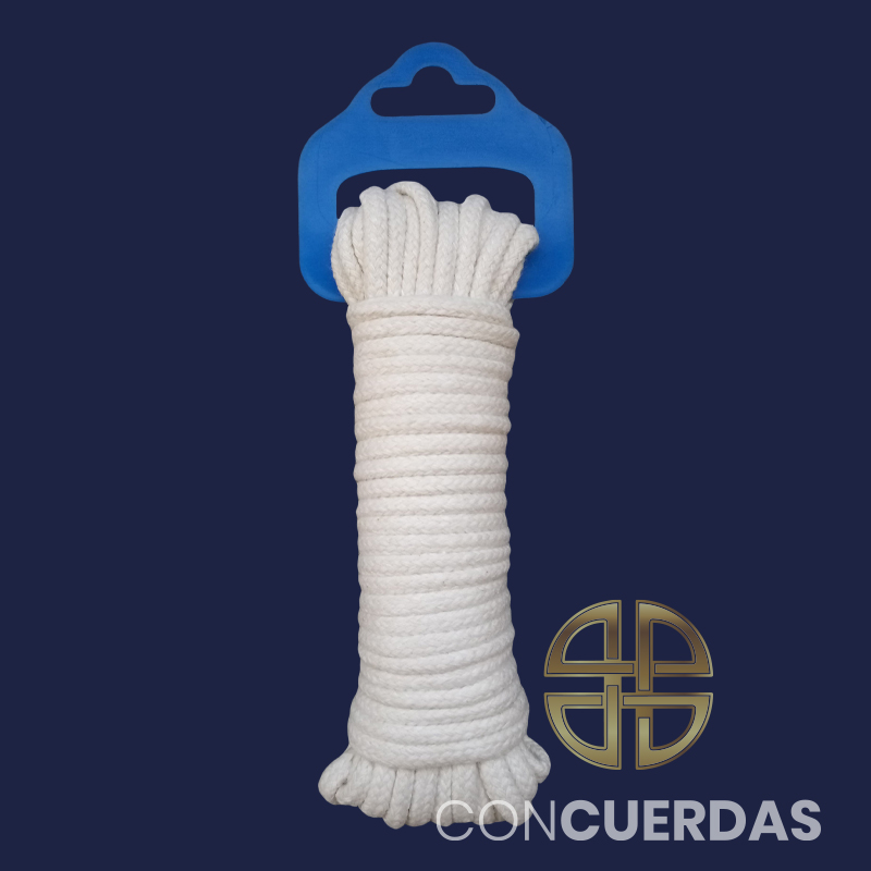 CUERDA DE ALGODÓN TRENZADO CRUDO - 70 GRS