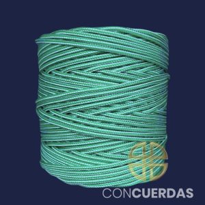 CORDÓN DE POLIPROPILENO TRENZADO - 1,5 KGS - BLANCO Y VERDE