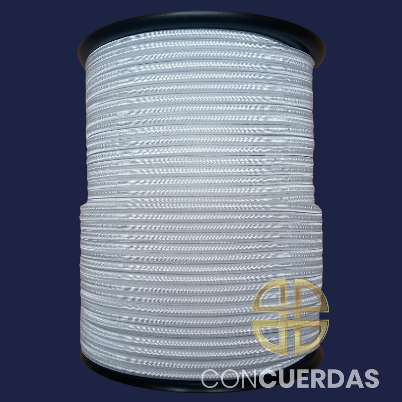 CARRETE CUERDA ELÁSTICA 8 MM 200 M. BLANCO