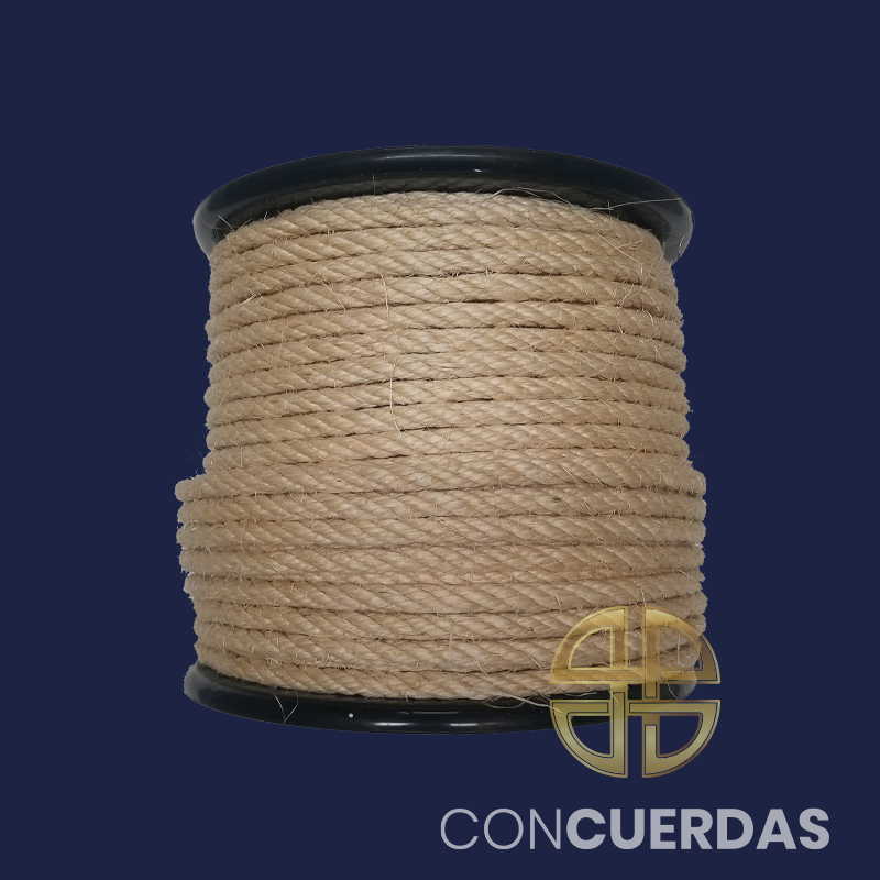 CARRETE SISAL 4 CABOS 10 MM 100 M. NATURAL