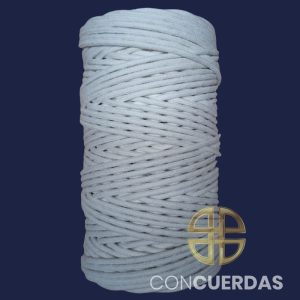CARRETE ALGODÓN TRENZADO 6 MM 200 M. CRUDO