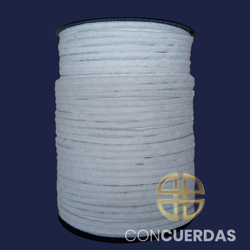 CARRETE ALGODÓN TRENZADO 8 MM 100 M. CRUDO