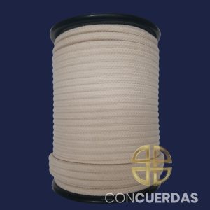CARRETE ALGODÓN TRENZADO 12 MM 100 M. CRUDO