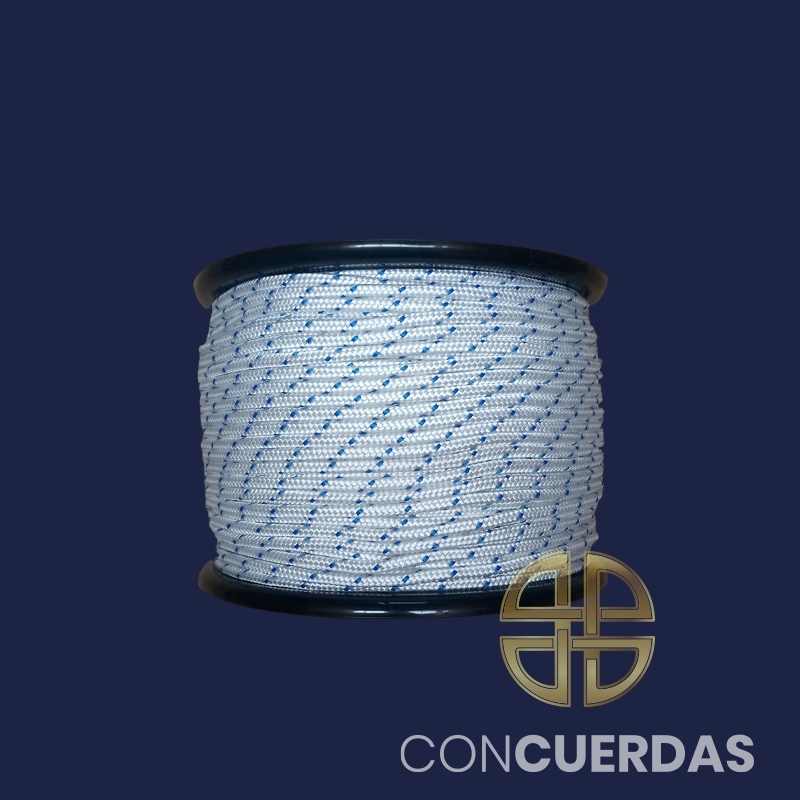 CARRETE DRIZA DE POLIESTER 6 MM 200 M. BCO./ DIST.