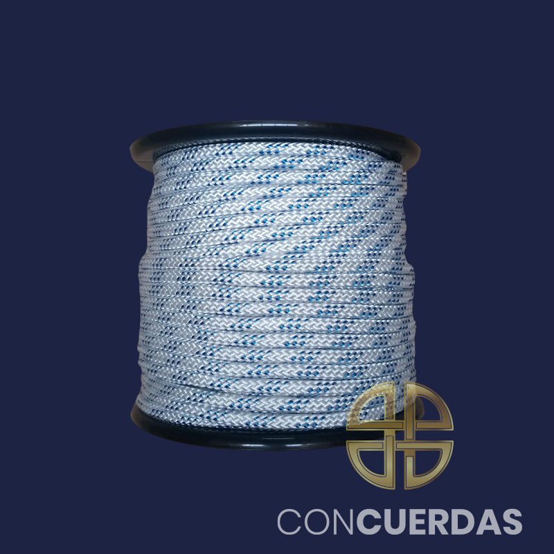 CARRETE DRIZA DE POLIESTER 10 MM 100 M. BCO./ DIST.