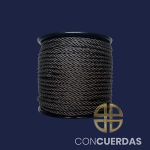 CARRETE CUERDA P.E. 4 CABOS 10 MM 100 M. GRIS